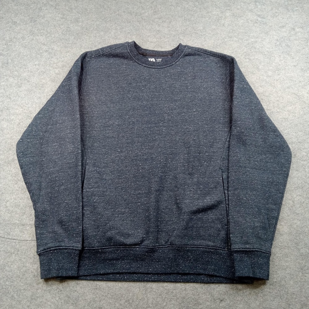 VRST Sweatshirt Mens Large Crewneck Fleece Pullover Speckled Knit Casual Basic